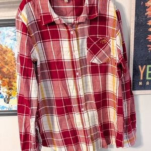 Iowa State Cyclones Plaid Flannel Button Down Shirt - UG Apparel - Size L
